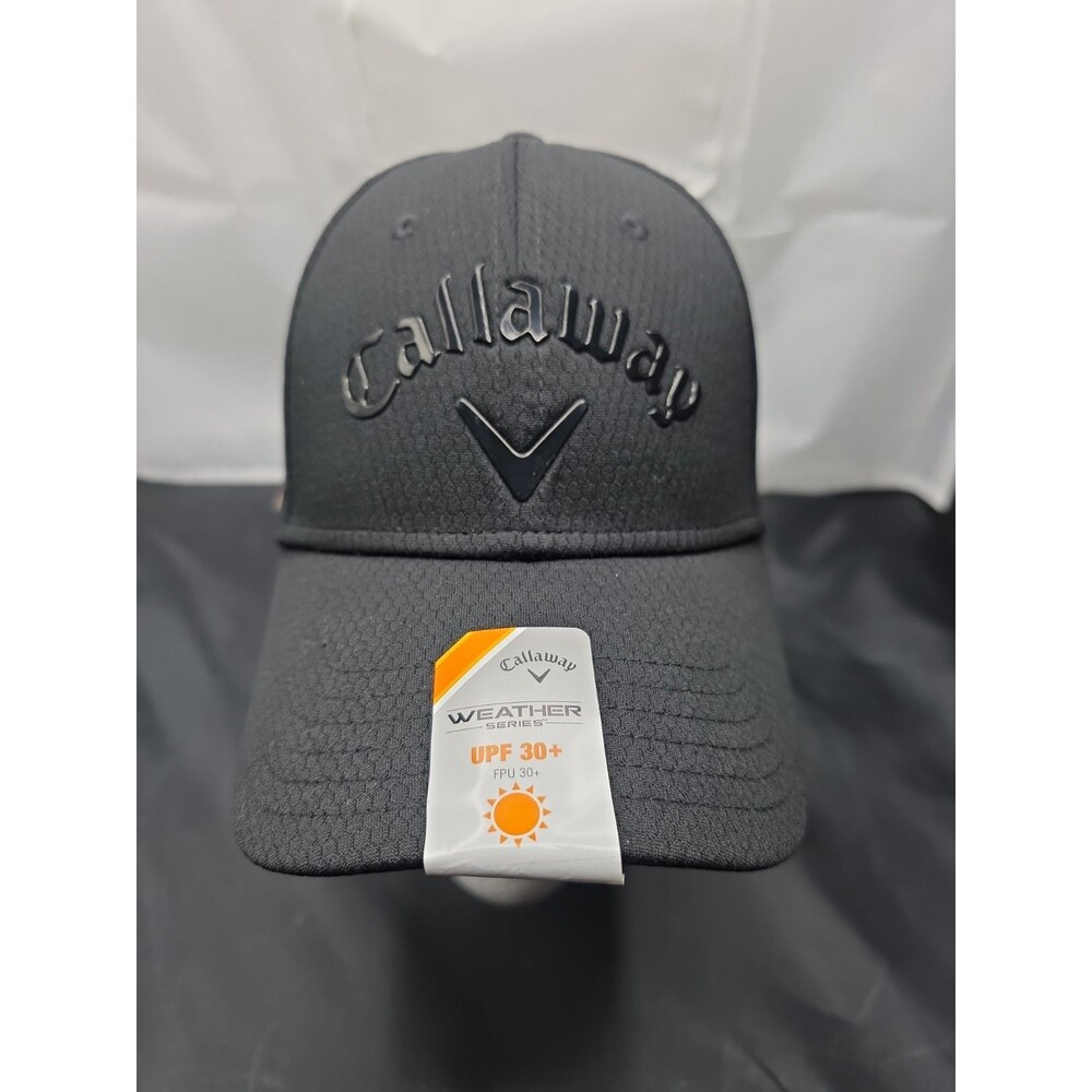 Callaway Golf Hat Liquid Font Black One Size Fits All NWT New